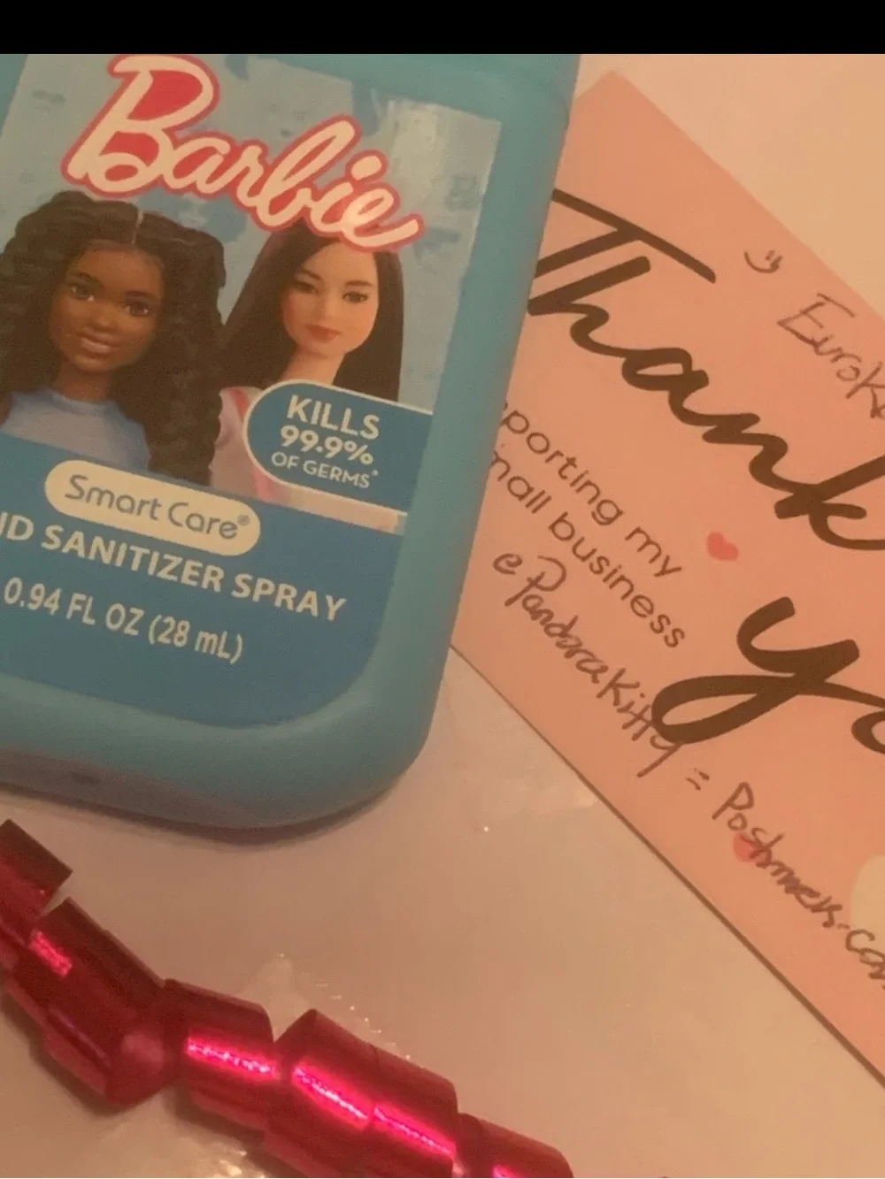 Barbie Blue Hand Sanitizer Spray NEW